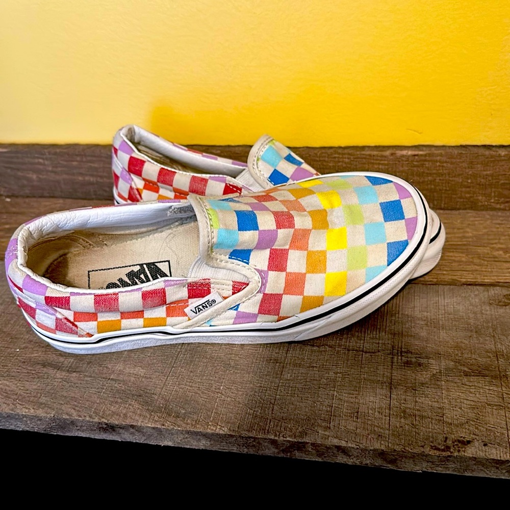 Women’s size 5 Rainbow Vans. Gently Worn